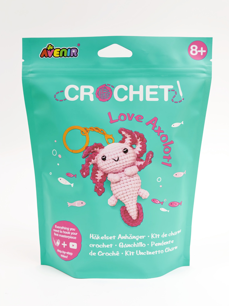 szydełkowanie dla dorosłych — zestaw Avenir Crochet Axolotl